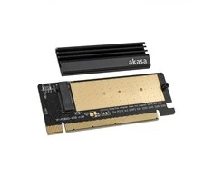 Akasa M.2 PCIe Adapteris with Cooler – juodas
