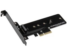 Akasa M.2 X4 PCI-E Adapteris Card – juodas PCB