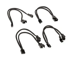 Akasa PWM Fan Splitter, 4 Pack – juodas