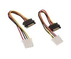 Akasa SATA to Molex Adapteris Cable – 2 Pieces