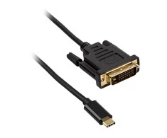Akasa Type C Adapteris Kabelis prie DVI - juodas