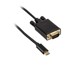 Akasa USB-C – D-Sub (VGA) USB laidas 1,8 m juodas (AK-CBCA17-18BK)
