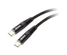 Akasa USB Type-C į USB Type-C 100W PD įkrovimo laidas – juodas