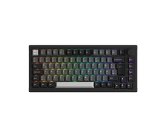 Klaviatūra do gier AKKO 5075B, RGB, ISO DE/UK/Nordic, juoda-sidabrinė