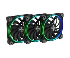Alpenföhn 140mm Wing Boost 3 ARGB PWM korpuso ventiliatoriuss, Triple – juodos spalvos