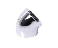„Alphacool“ 45 laipsnių G1/4 colio lizdas į G1/4 colio lizdą, chromuotas