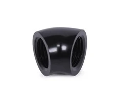 „Alphacool“ 45 laipsnių G1/4 colio lizdas į G1/4 colio lizdą, juodas