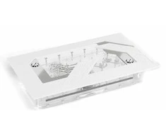 „Alphacool Apex Distroplate Dark Base Pro 901“, ARGB su „Apex“ pompa – balta