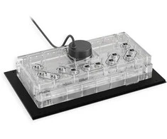 Alphacool Apex Distroplate Dark Base Pro 901 ARGB su pompą Apex juoda