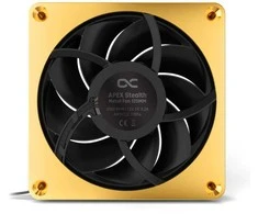 Alphacool Apex Stealth Metall korpuso ventiliatorius 120 mm, 2.000 U/min - auksinis