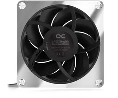 Alphacool Apex Stealth Metall Power korpuso ventiliatorius 120 mm, 3.000 U/min – chrome