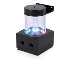 Alphacool „Core 100 Aurora ARGB“ rezervuaras su VPP pompa, akrilas, juodas
