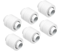 Alphacool Eiszapfen 13/10 mm screw-in fitting G1/4, 6-pack – baltas