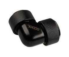 Alphacool Eiszapfen Adapteris 90 Degree 16mm OD to 16mm OD Hardtube – juodas