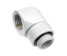 Alphacool Eiszapfen L pasukama jungtis G1/4 Moteris į G1/4 Moteris – Baltas