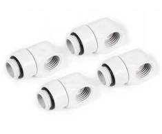 Alphacool Eisfrost L-connector rotatable G1/4 female to G1/4 female – 4 pieces baltas