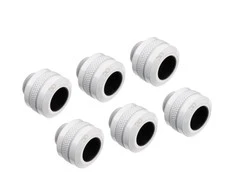 Alphacool Eiszapfen PRO fitting 13mm hard tube G1/4, 6-Pack – baltas