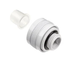 Alphacool „Icicle PRO“ jungtis, 13 mm kietas vamzdelis, G1/4, 6 vnt. pakuotėje, baltas