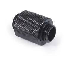Alphacool ES D-Plug, 20mm, G1/4 IG to G1/4 IG – Deep Juodas