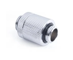 „Alphacool ES D“ kištukas, 20–35 mm, G1/4 išorinis sriegis į G1/4 išorinį sriegi, chromuotas