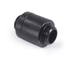 Alphacool ES D-Plug, 20mm, G1/4 IG to G1/4 IG – Deep Juodas