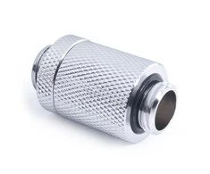 Alphacool ES D-Plug 25,5-40,5mm, G1/4 AG auf G1/4 AG – chrome