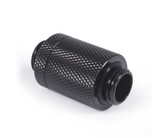 „Alphacool ES D“ kištukas, 25,5 mm, G1/4 IG į G1/4 IG - gilus juodas