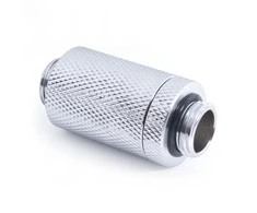 Alphacool ES D-Plug, 31,5-46,5mm, G1/4 AG auf G1/4 AG - chrome
