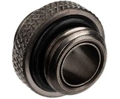„Alphacool ES“ dvigubas adapteris, kištukas, G1/4 lizdas į G1/4 lizdą – juodas