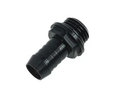 Alphacool HF connection straight G1/4 inch female thread to 10mm ID – juodas