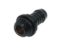 Alphacool HF connection straight G1/4 inch female thread to 10mm ID – juodas