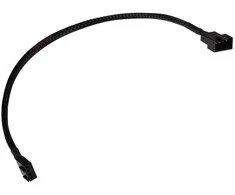 Alphacool fan cable 4-pin to 4-pin extension 30cm – juodas