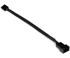 Alphacool fan cable 4-pin to 4-pin extension 15cm – juodas