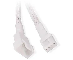 Alphacool fan cable 4-pin to 4-pin extension 30cm – baltas
