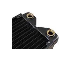 Alphacool „Phobya R27-S280“ radiatorius, 280 mm radiatorius, 18 FPI, varinės pelekai, 2x G1/4 colių jungtys – juodas
