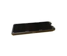 „Alphacool Phobya R27-S360“ radiatorius, 360 mm radiatorius, 18 FPI, varinės plokštelės, 2x G1/4 colių jungtys – juodos spalvos