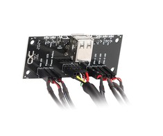 „Alphacool“ priekinis įvesties/išvesties skydelis su USB 2.0, su kabeliu prie serverio korpuso
