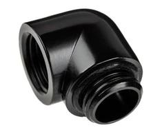Alphacool Eiszapfen Adapteris 90 Degree G1/4 inch Male to G1/4 inch Female – Juodas