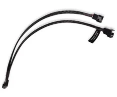 Alphacool Y-Splitter 4-pin to 2x 4-pin PWM 30cm – juodas