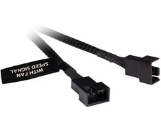 Alphacool Y-Splitter 4-pin to 2x 4-pin PWM 15cm – juodas
