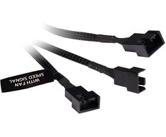 Alphacool Y-Splitter 4-pin to 3x 4-pin PWM 60cm – juodas