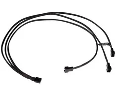 Alphacool Y-Splitter 4-pin to 3x 4-pin PWM 60cm – juodas