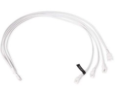 Alphacool Y-Splitter 4-pin to 4x 4-pin PWM 60cm – baltas