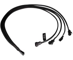 Alphacool Y-Splitter 4-pin to 4x 4-pin PWM 60cm – juodas