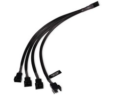 Alphacool Y-Splitter 4-pin to 4x 4-pin PWM 30cm – juodas