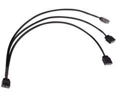 Alphacool Y-Splitter aRGB 3-pin to 3x 3-pin 30cm – juodas