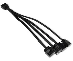 Alphacool Y-Splitter aRGB 3-Pin to 4x 3-Pin 15cm – juodos spalvos