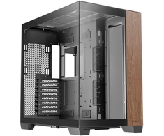 „Antec C8 Midi-Tower“, grūdintas stiklas ir mediena