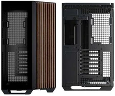 APNX V1 PC-kompiuterio korpusas, Midi-Tower, ATX, Tempered Glass – Holz, juodos spalvos