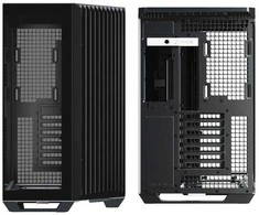 APNX V1 PC-kompiuterio korpusas, Midi-Tower, ATX, Tempered Glass – juodos spalvos / baltos spalvos